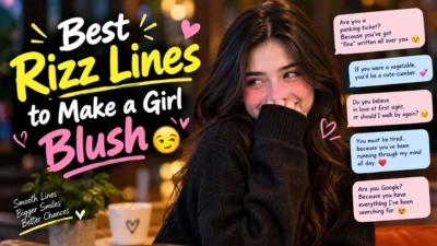 Best rizz lines to make a girl blush with cute and flirty messages